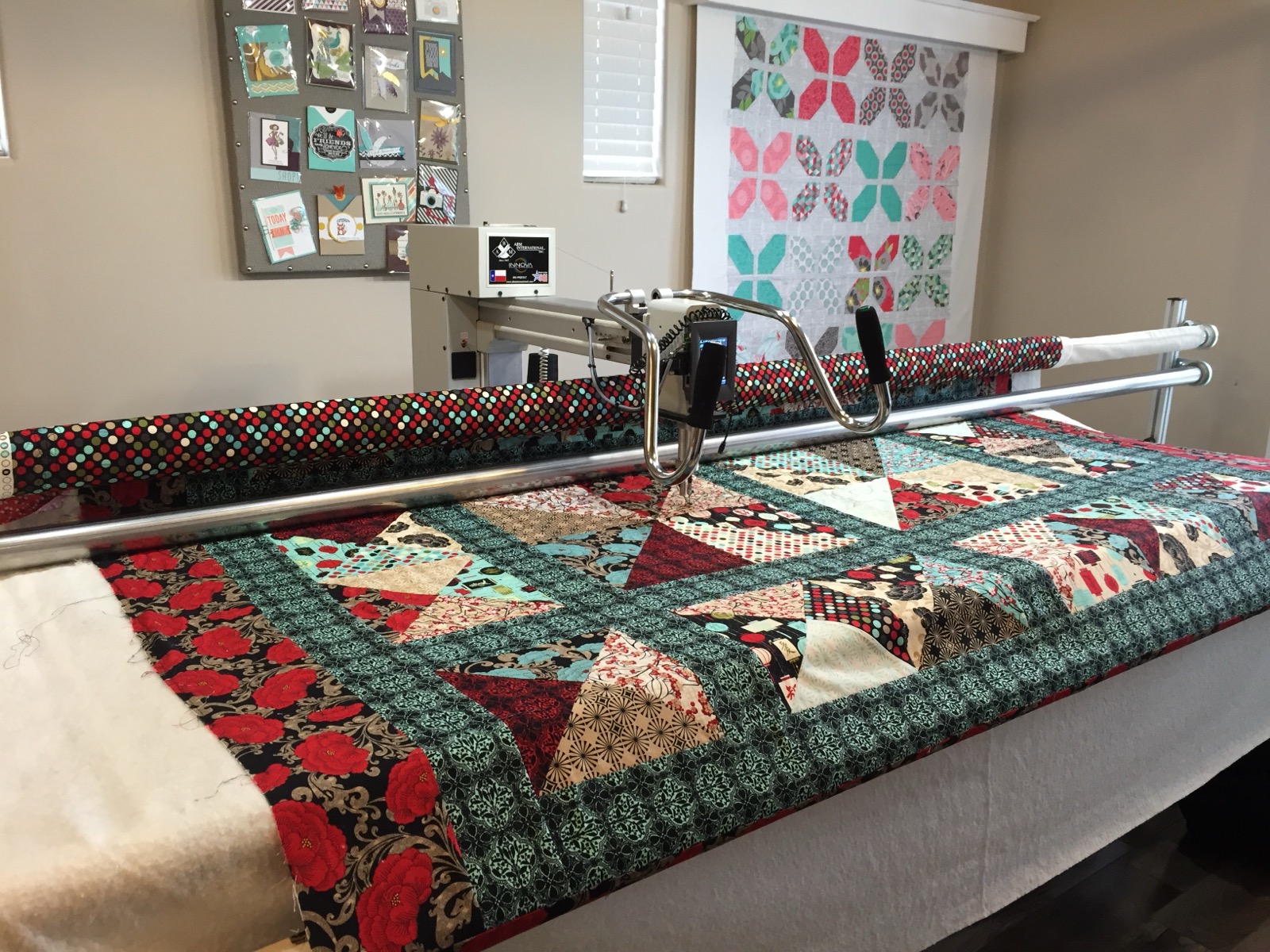 Custom quilt by Quilted Peacock