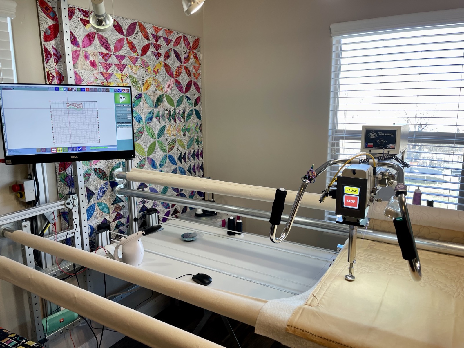 Longarm Quilting — custom quilt by Quilted Peacock