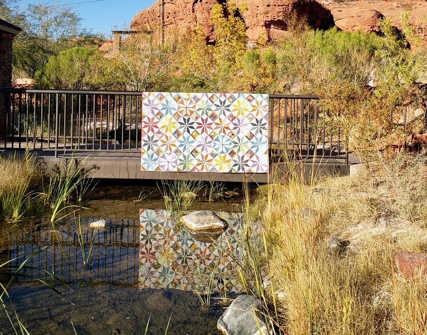 Penelope — custom quilt by Quilted Peacock