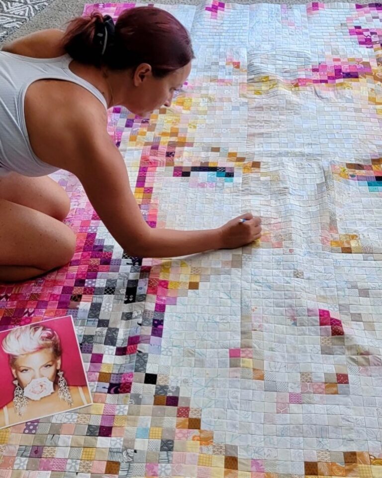 Custom quilt by Quilted Peacock