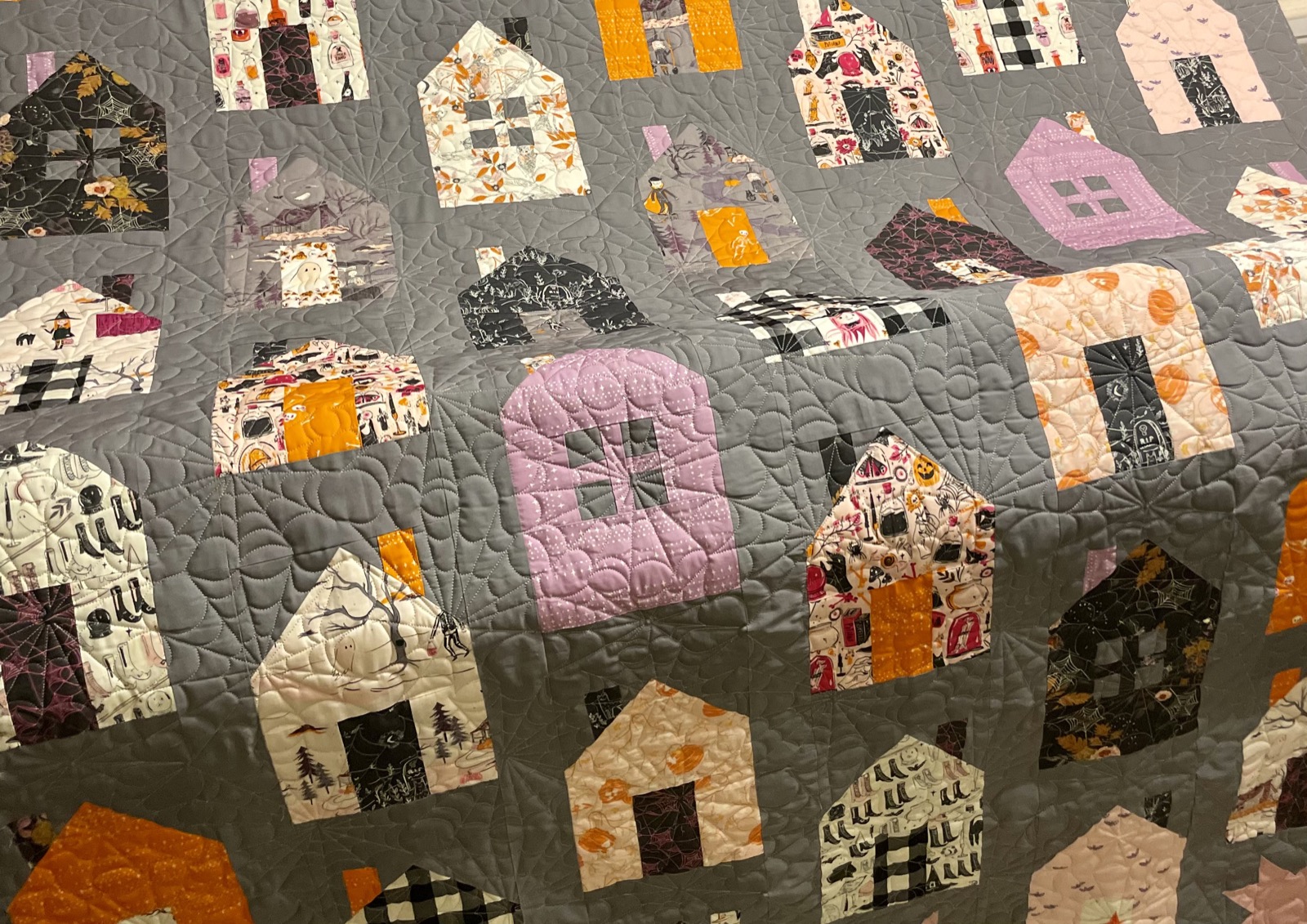 Spider Webs — custom quilt by Quilted Peacock