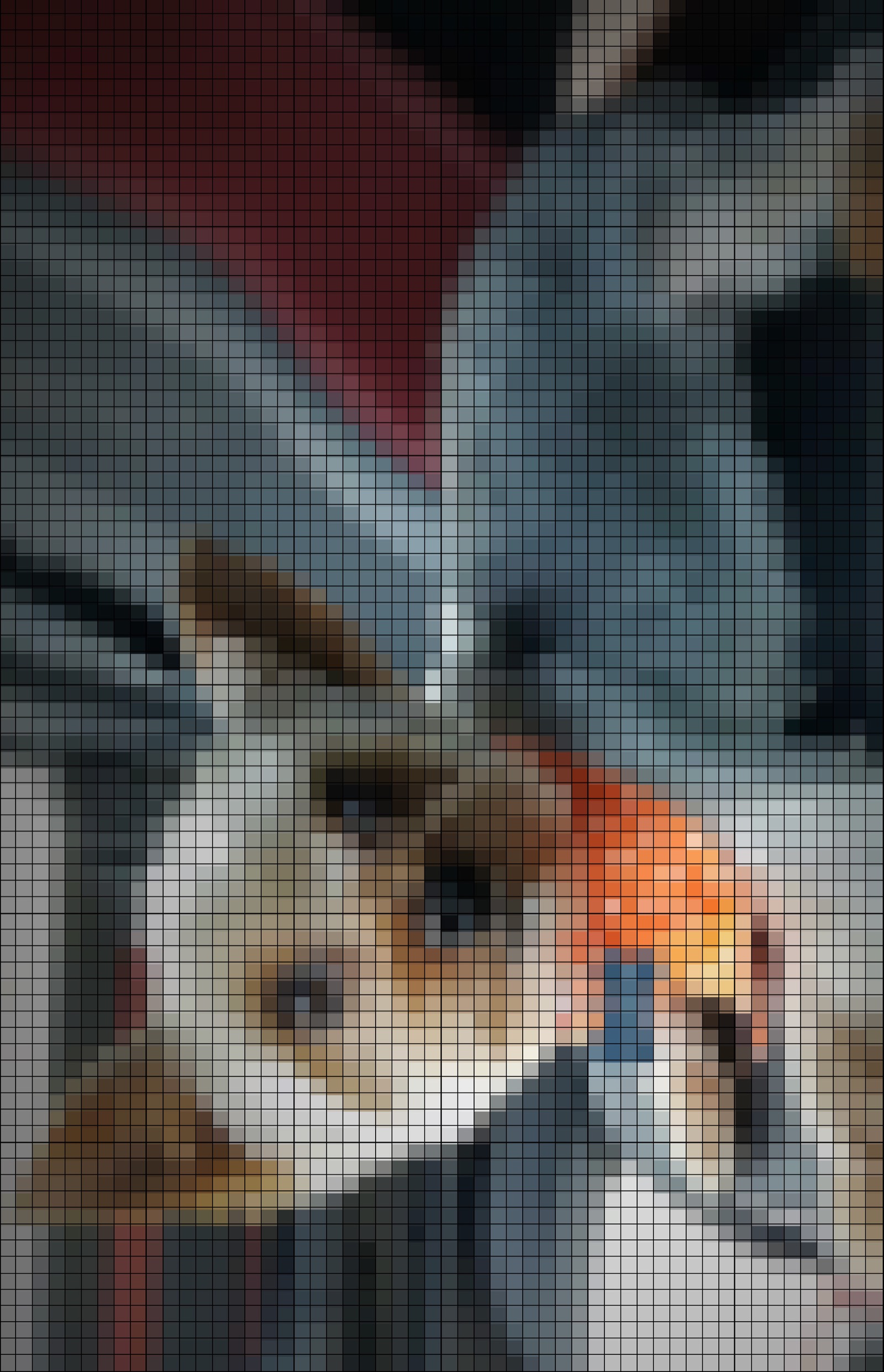 Jacques pixelated quilt pattern