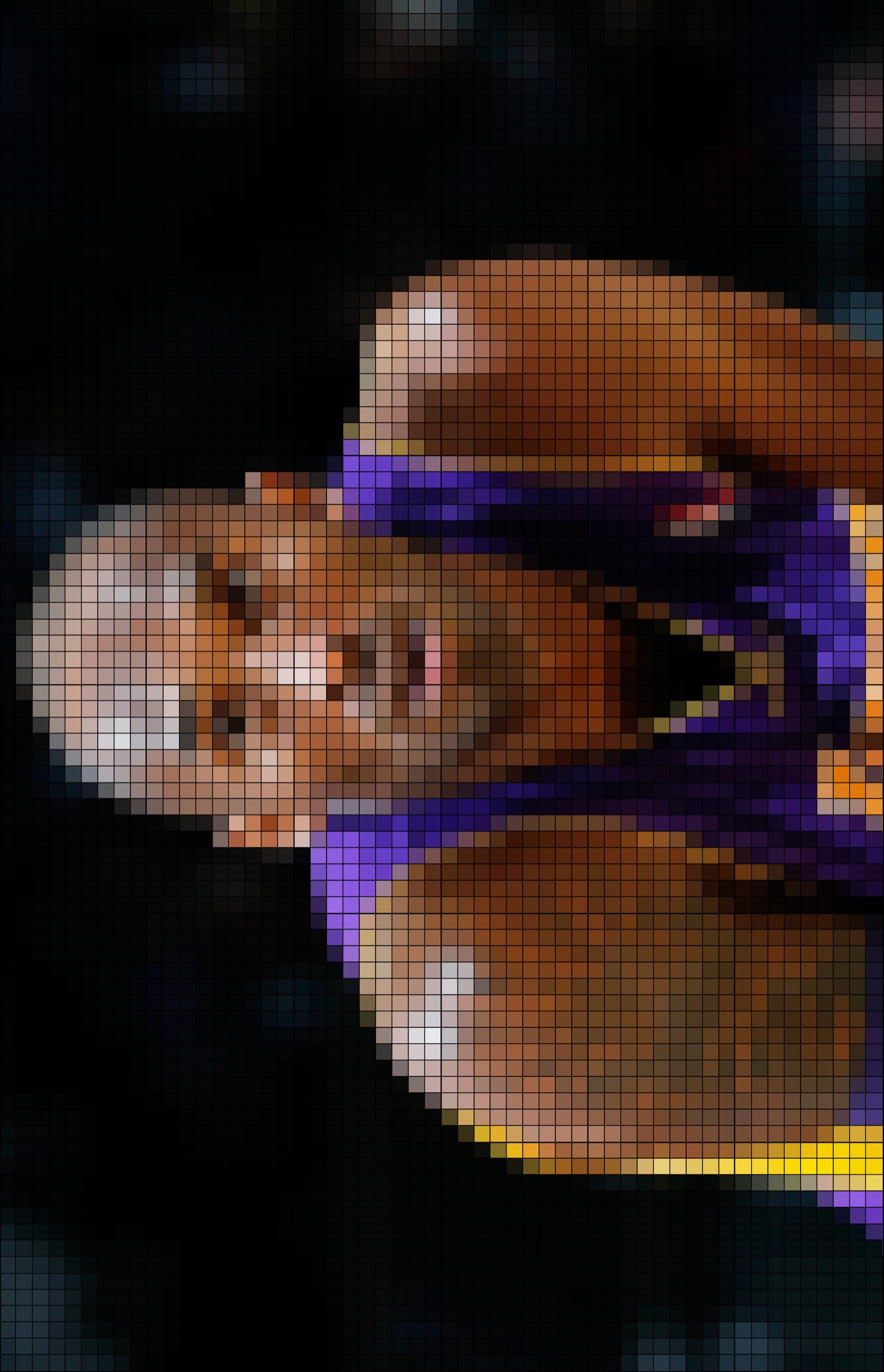 Kobe Bryant pixelated quilt pattern
