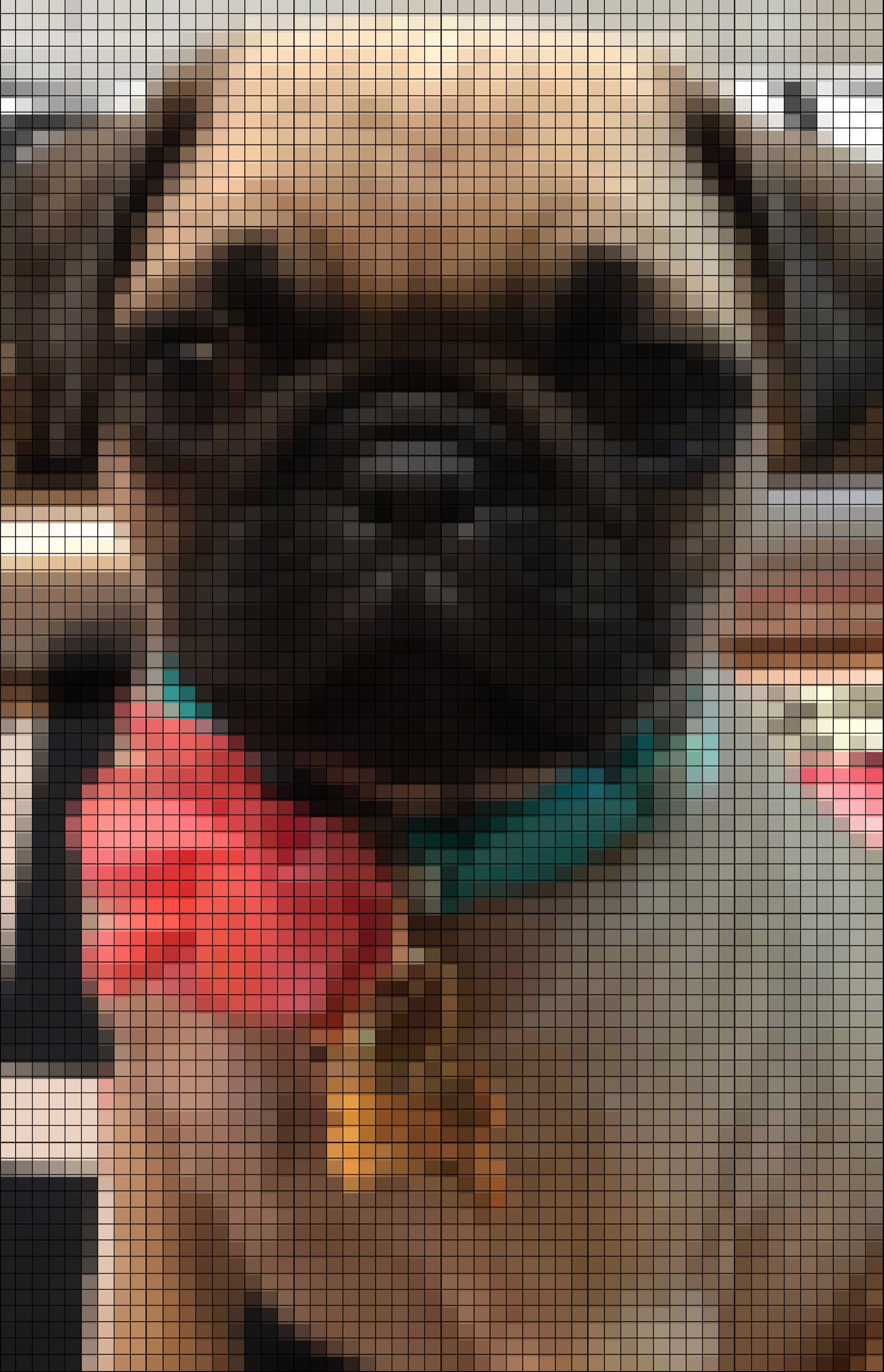 Pixie the Pug pixelated quilt pattern